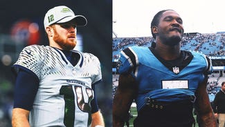 Next Story Image: NFL Contract Incentives Tracker: Sam Darnold, Rico Dowdle Near Massive Paydays